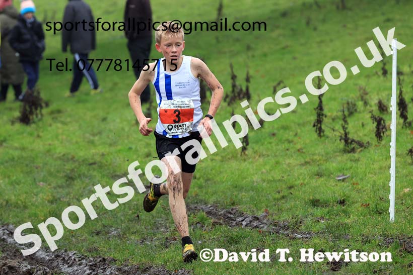 Boys under-13s 2023 NECAA Cross Country Relays, Thornley Hall Farm, Peterlee, County Durham. Photo: David T. Hewitson/Sports for All Pics
